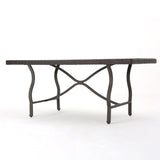 Lanaster Outdoor 7-piece Rectangle Dining Set by Christopher Knight Home