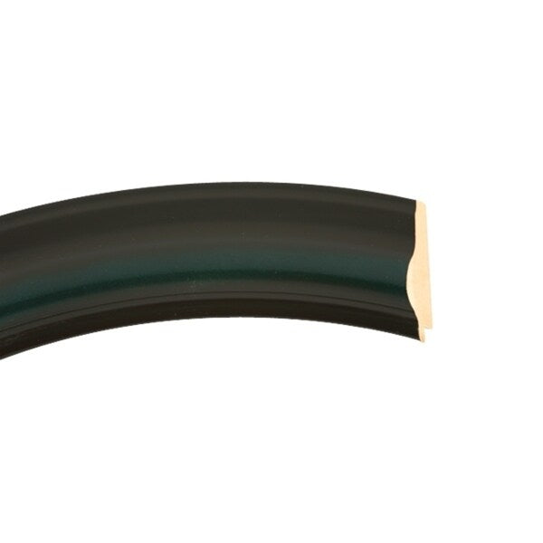 Lancaster Framed Round Mirror in Hunter Green - Green/Brown