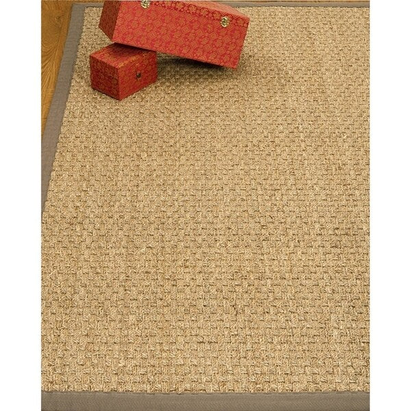 Lancaster Gray Seagrass Rug (6' x 9') - Grey - 6' x 9'