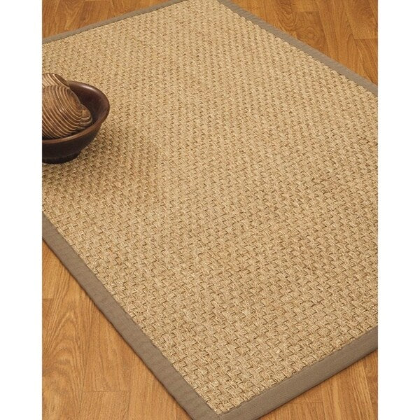 Lancaster Gray Seagrass Rug (6' x 9') - Grey - 6' x 9'