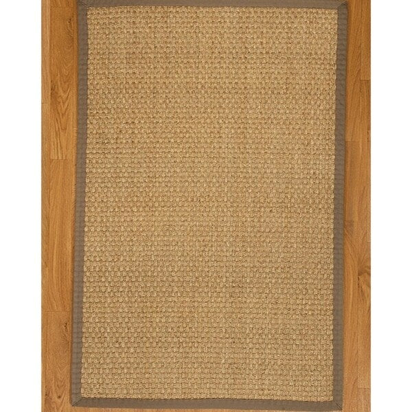 Lancaster Gray Seagrass Rug (6' x 9') - Grey - 6' x 9'