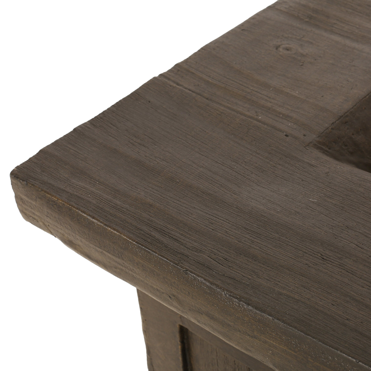 Landman Outdoor 40,000 BTU Fire Pit by 32" Gas-Burning Lightweight Concrete by Christopher Knight Home