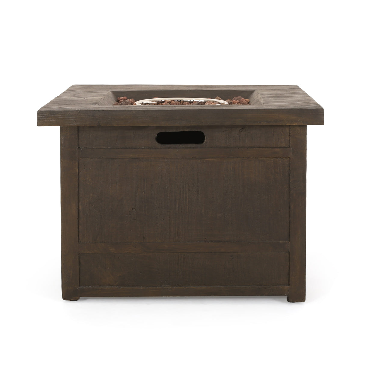 Landman Outdoor 40,000 BTU Fire Pit by 32" Gas-Burning Lightweight Concrete by Christopher Knight Home