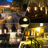 Landscape Spotlights, Outdoor Landscape Lighting for Yard, 3000K Warm White Landscaping Lights with Stake(6 Pack)