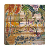 Landscape near Collioure (Study for Le Bonheur de Vivre), 1905 Print On Wood by Henri Matisse - Multi-Color