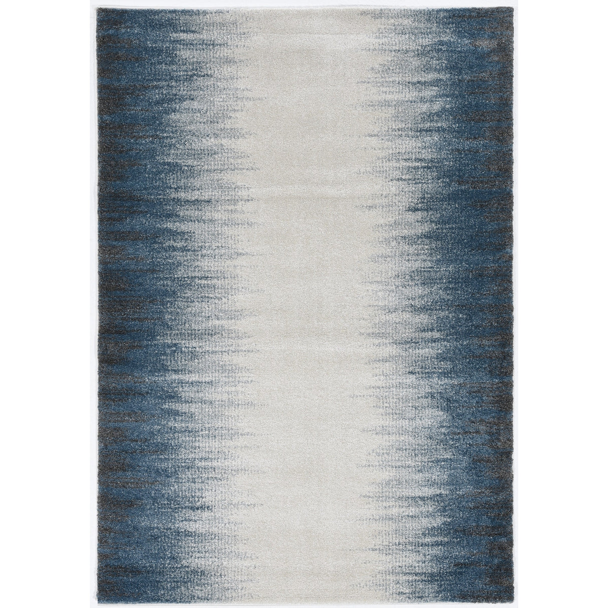 Strick & Bolton Contemporary Ombre Blue/ Ivory Area Rug