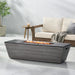 Langton Outdoor 50,000 BTU Lightweight Concrete and Ceramic Rectangular Fire Pit (No Tank Holder) by Christopher Knight Home