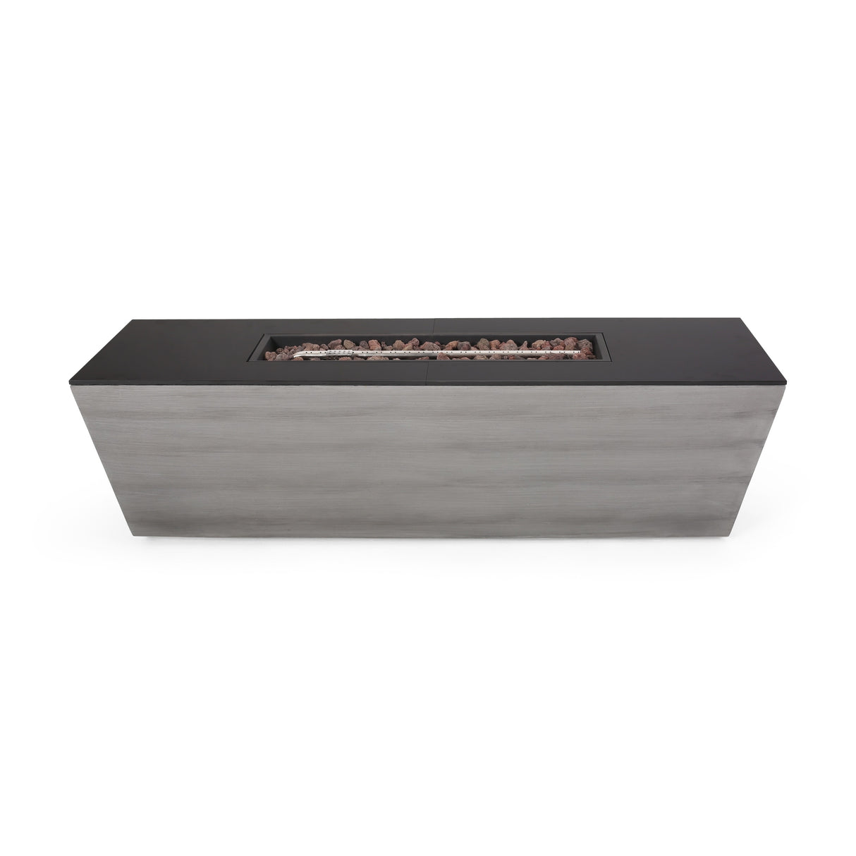 Langton Outdoor 50,000 BTU Lightweight Concrete and Ceramic Rectangular Fire Pit (No Tank Holder) by Christopher Knight Home