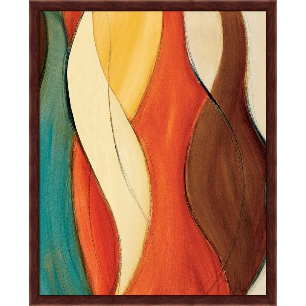 Lanie Loreth 'Orange Coalescence' Framed Art (Set of 2)