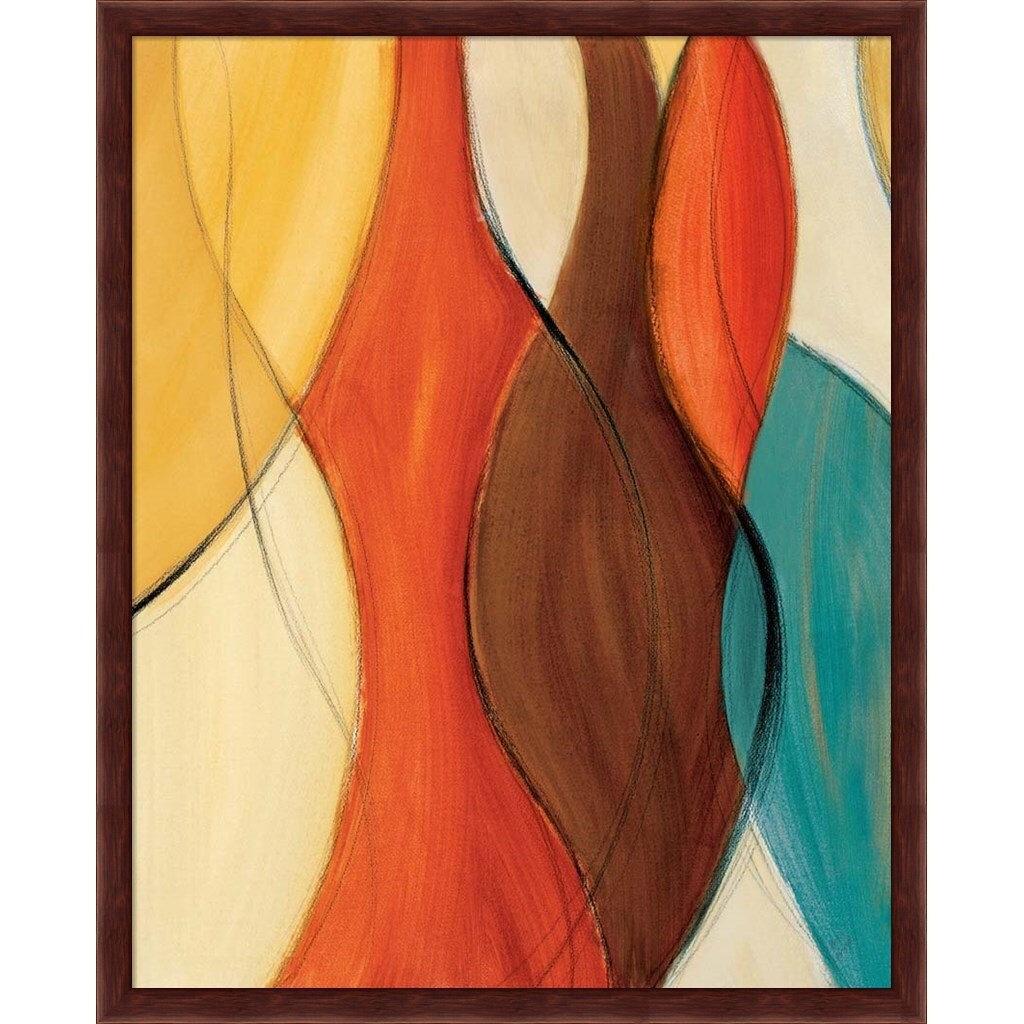 Lanie Loreth 'Orange Coalescence' Framed Art (Set of 2)