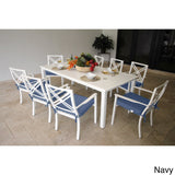 Lanier 9-piece Dining Set with Knife Edge Cushions Set