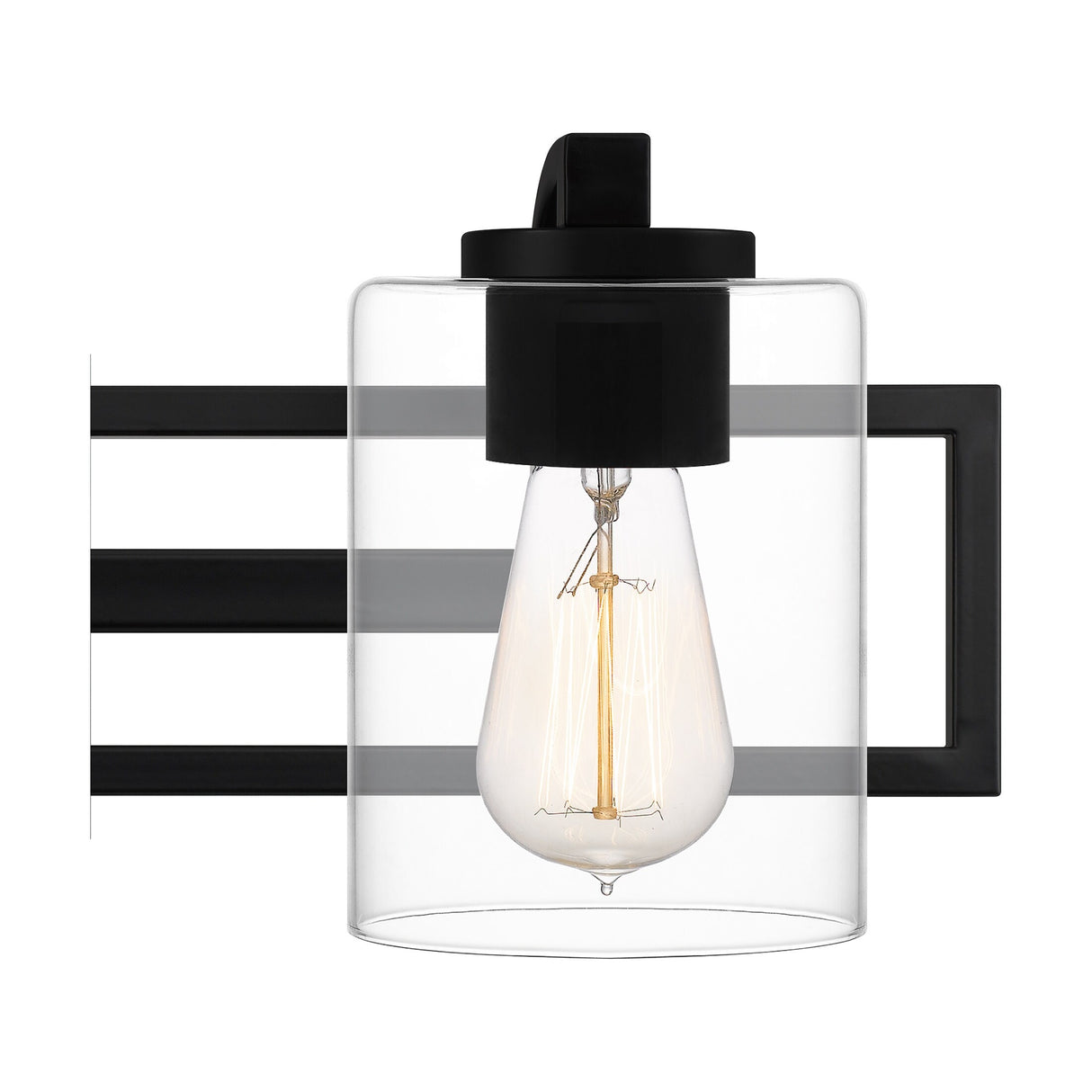 Lansdowne 3-Light Matte Black Vanity Light