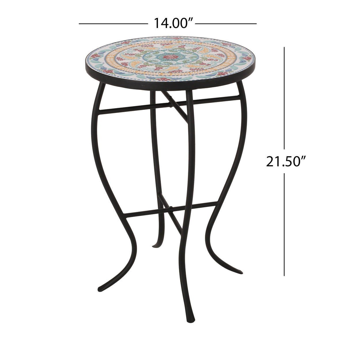 Lansdowne Indoor Side Table with Tile Top by Christopher Knight Home
