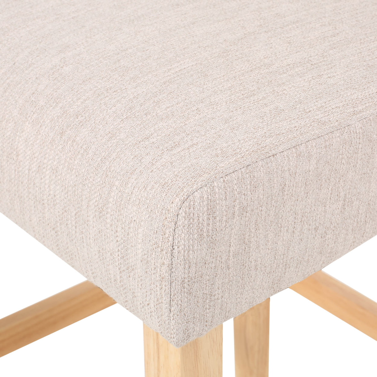 Lansglen Button Tufted Fabric Wingback Bar Stool (Set of 2) by Christopher Knight Home