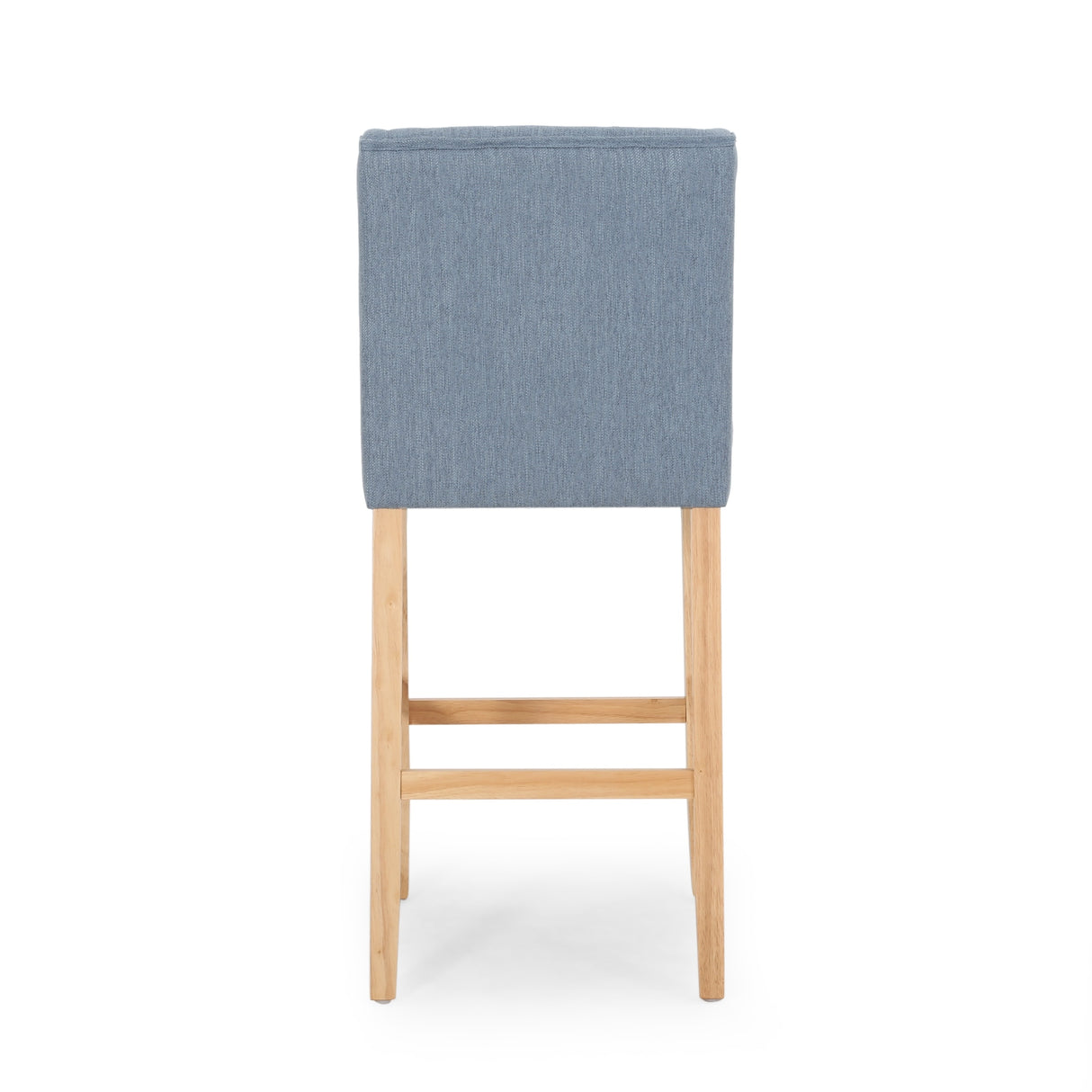 Lansglen Button Tufted Fabric Wingback Bar Stool (Set of 2) by Christopher Knight Home
