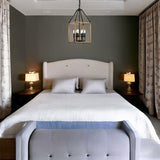 Lantern Style Elegant Geometric Wood Chandelier