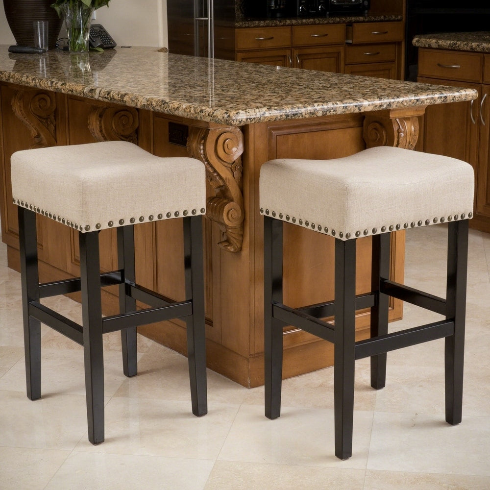 Laramie 30-inch Fabric Barstool (Set of 2) by Christopher Knight Home