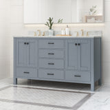 Laranne 60" Wood Bathroom Vanity (Counter Top Not Included) by Christopher Knight Home