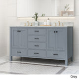 Laranne 60" Wood Bathroom Vanity (Counter Top Not Included) by Christopher Knight Home