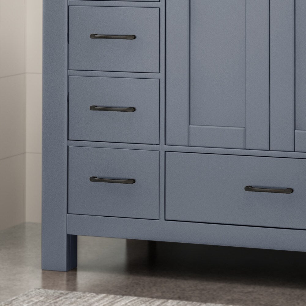 Laranne Contemporary 48" Wood Single Sink Bathroom Vanity with Carrera Marble Top by Christopher Knight Home