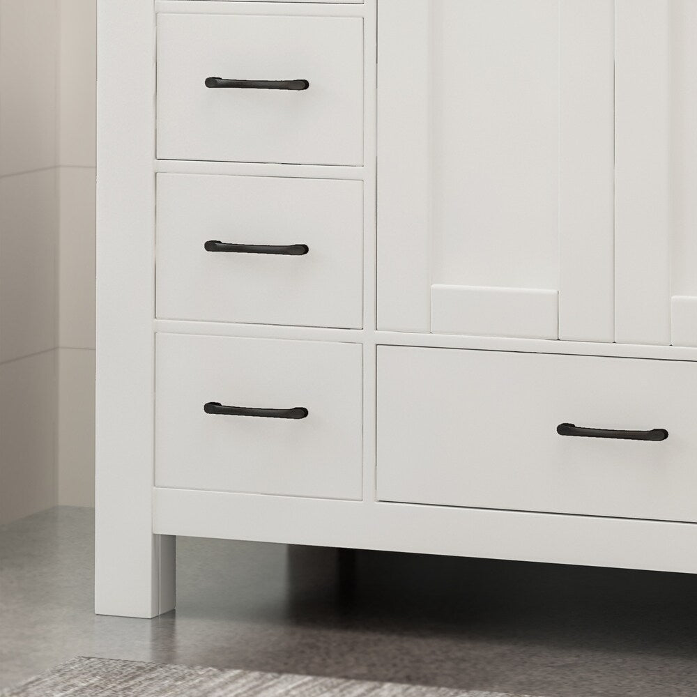Laranne Contemporary 48" Wood Single Sink Bathroom Vanity with Carrera Marble Top by Christopher Knight Home