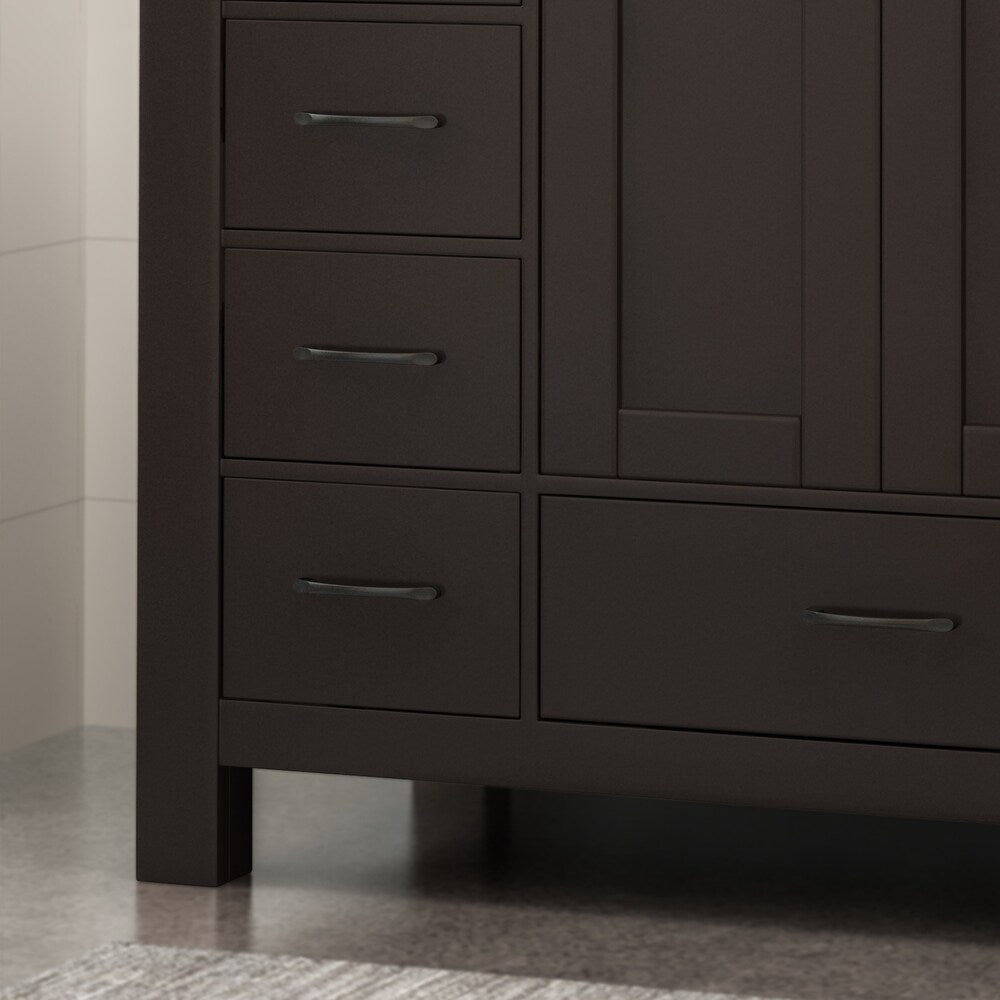 Laranne Contemporary 48" Wood Single Sink Bathroom Vanity with Carrera Marble Top by Christopher Knight Home