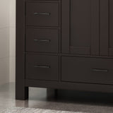 Laranne Contemporary 48" Wood Single Sink Bathroom Vanity with Carrera Marble Top by Christopher Knight Home