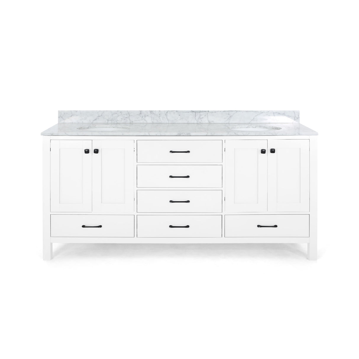 Laranne Wood Double Sink Bathroom Vanity by Christopher Knight Home
