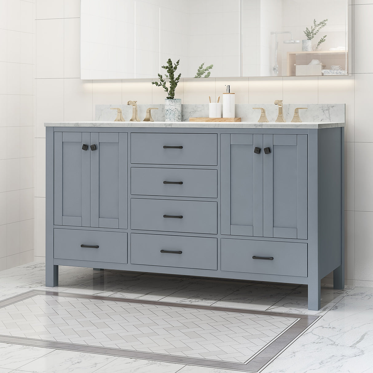 Laranne Wood Double Sink Bathroom Vanity by Christopher Knight Home