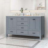 Laranne Wood Double Sink Bathroom Vanity by Christopher Knight Home