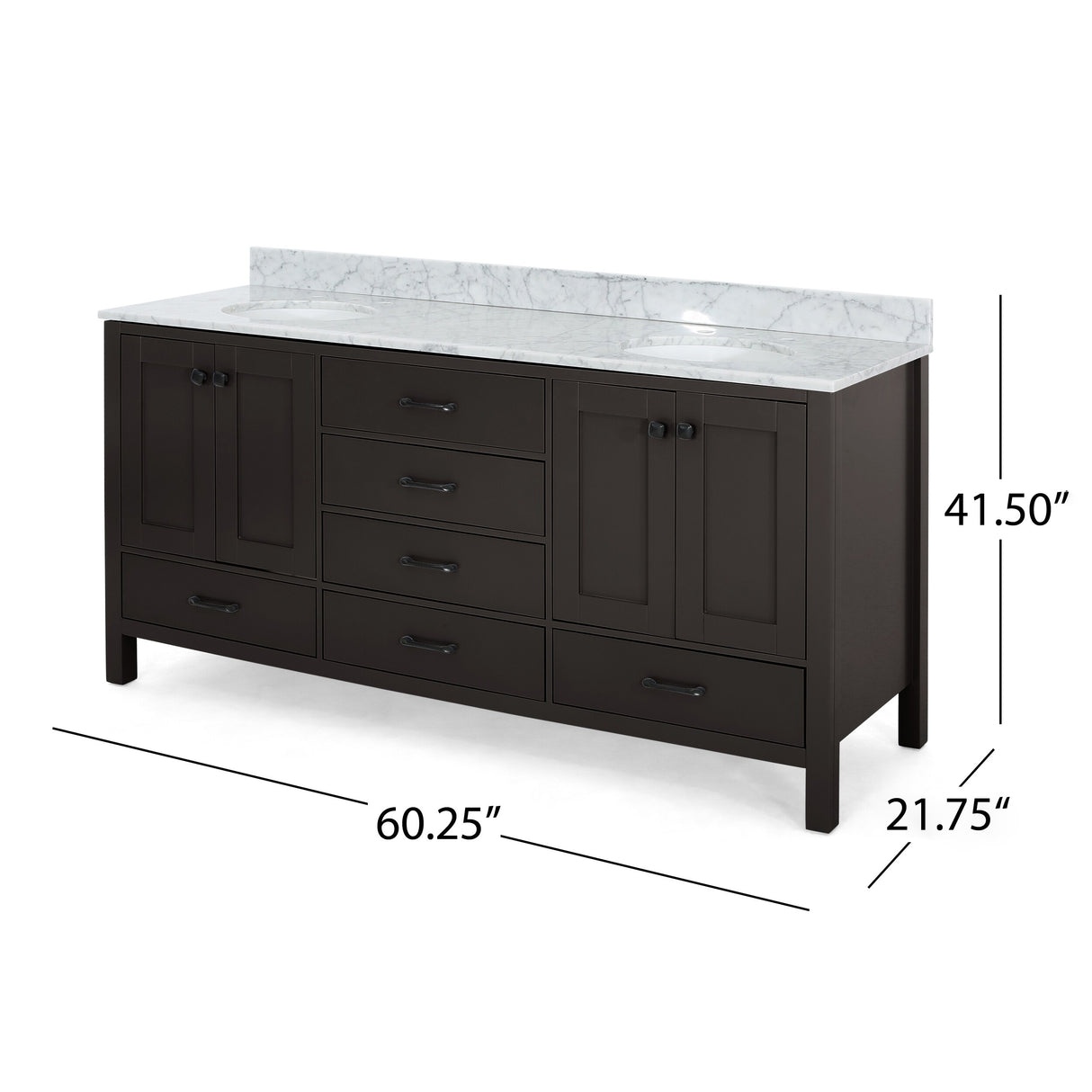 Laranne Wood Double Sink Bathroom Vanity by Christopher Knight Home