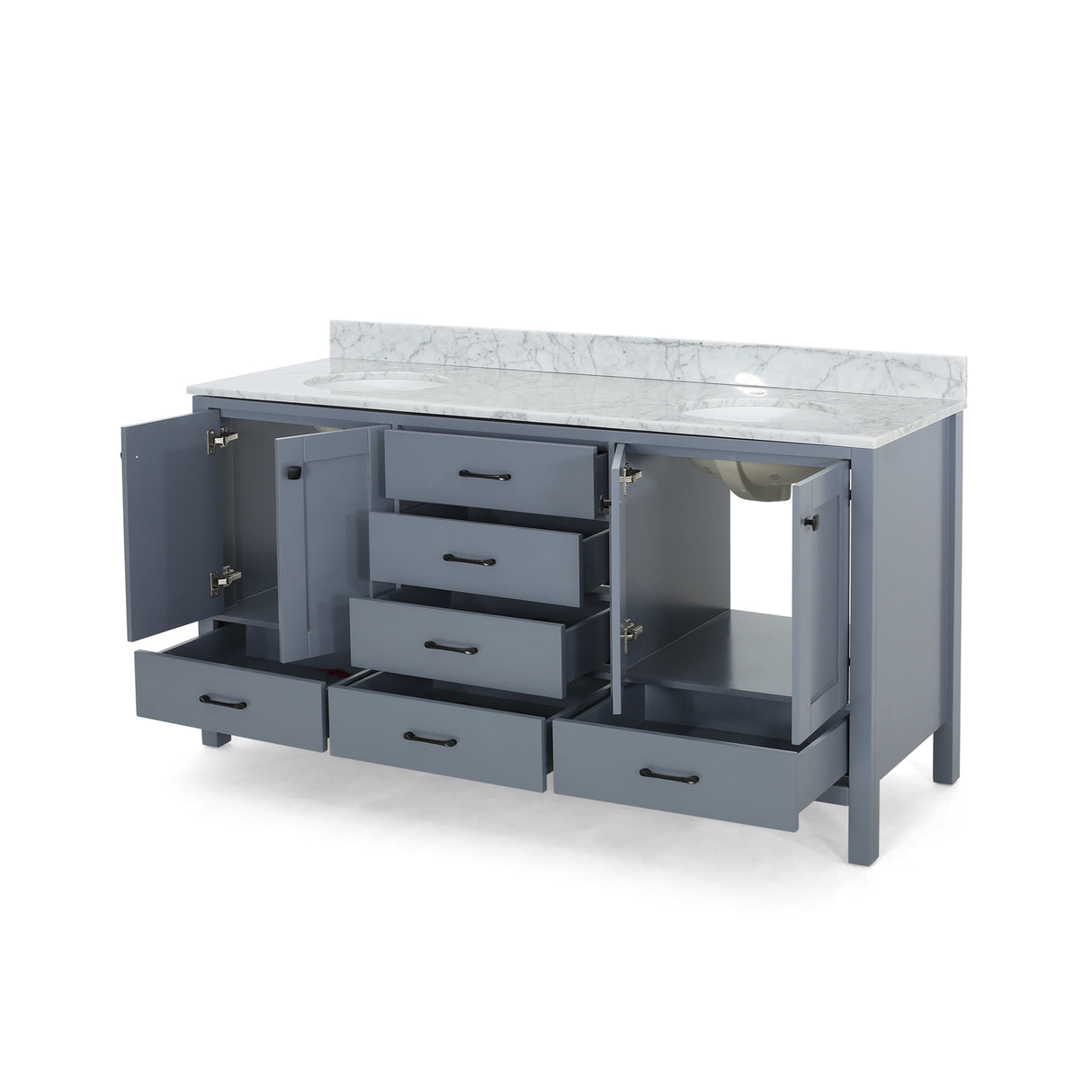Laranne Wood Double Sink Bathroom Vanity by Christopher Knight Home