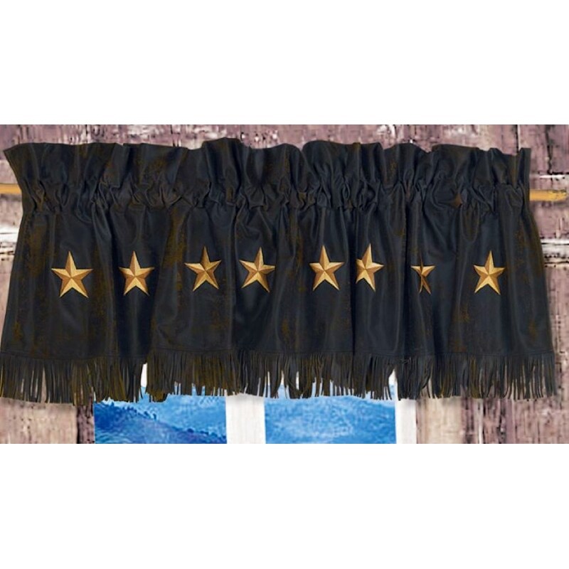 Laredo Valance, 84"X18" Black