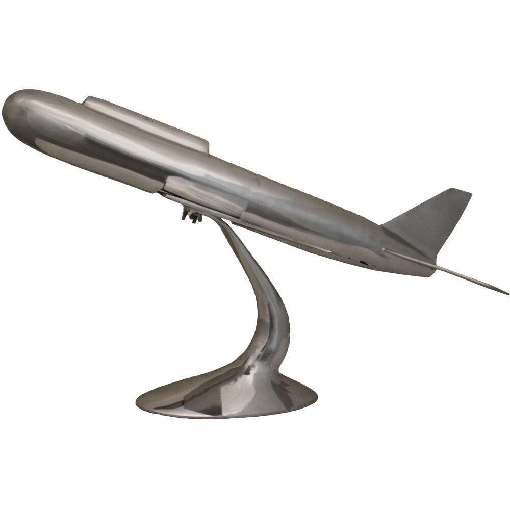 Large 31-inch Solid Aluminum Model Replica Airplane Decor
