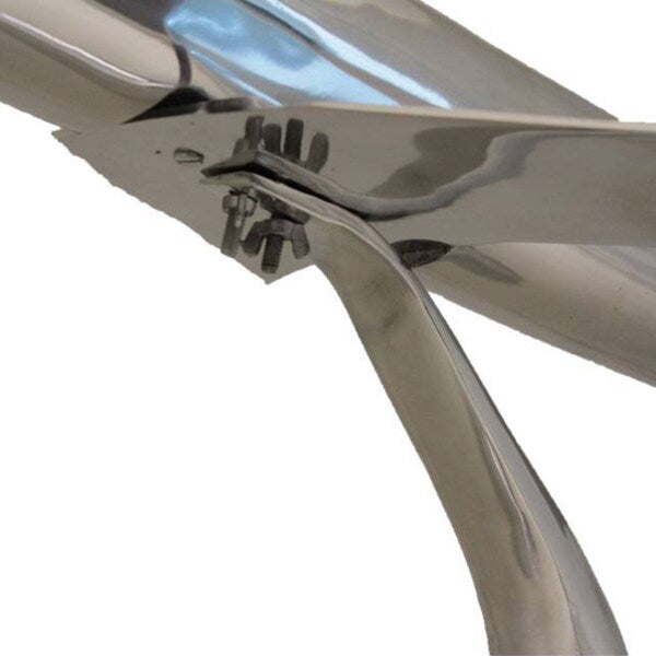 Large 31-inch Solid Aluminum Model Replica Airplane Decor