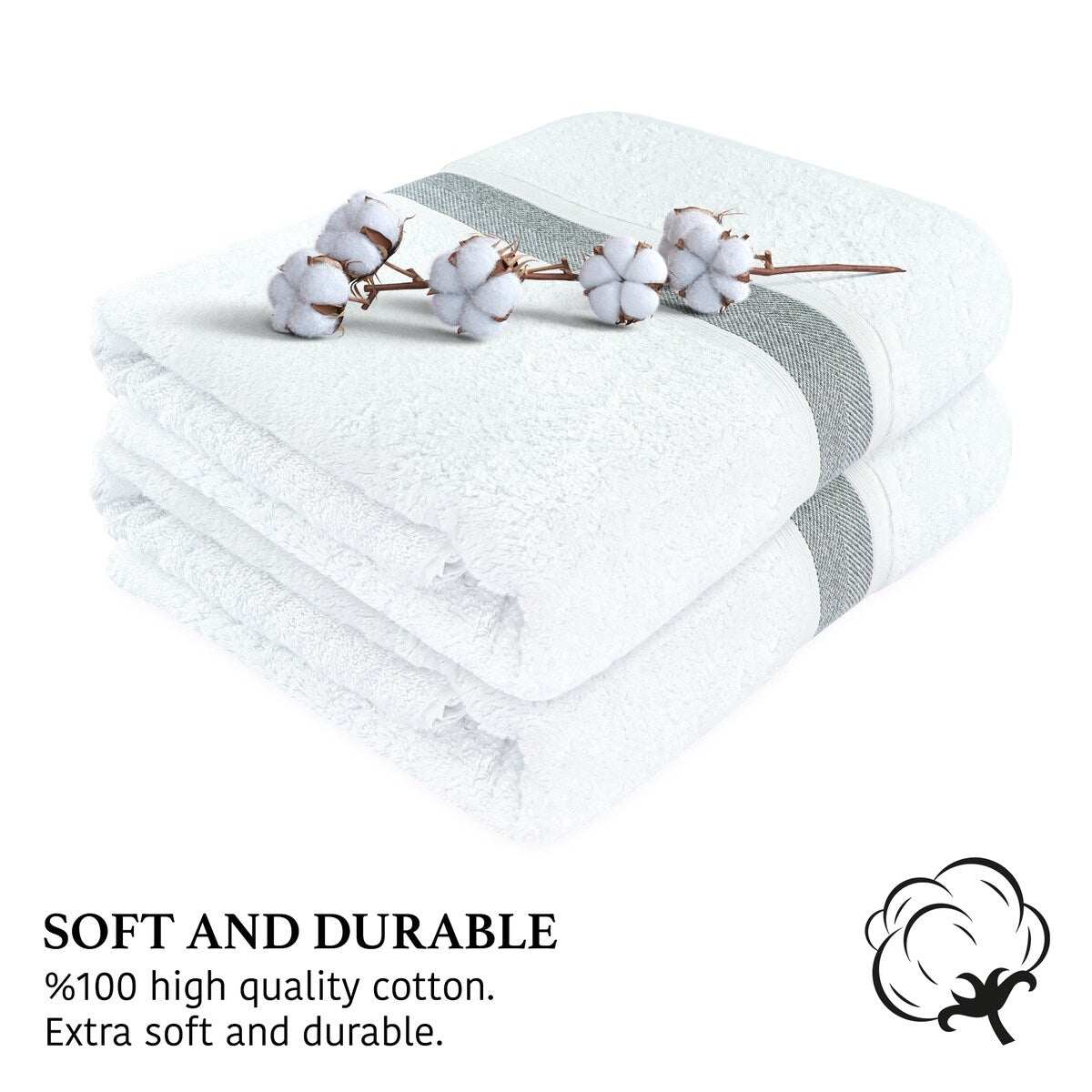 Large Bath Towel - Ultra-Absorbent Natural Cotton Bath Sheet Towel for Bathroom - 35 x 67 Inches Thick Luxury Bath Towel