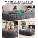 Large Dog Bed Washable Human Size Bed with Removable Cover