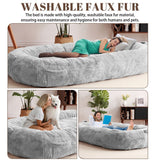 Large Dog Bed Washable Human Size Bed with Removable Cover
