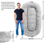 Large Dog Bed Washable Human Size Bed with Removable Cover
