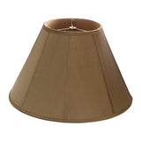 Large Empire Lamp Shade for Table Lamp and Floor Lamp, 8" Top x 18" Bottom x 11" Height, Golden Taupe, Faux Silk