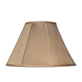 Large Empire Lamp Shade for Table Lamp and Floor Lamp, 8" Top x 18" Bottom x 11" Height, Golden Taupe, Faux Silk