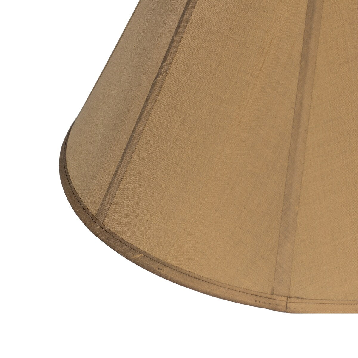 Large Empire Lamp Shade for Table Lamp and Floor Lamp, 8" Top x 18" Bottom x 11" Height, Golden Taupe, Faux Silk