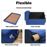 Large Folding Storage Bench Organizer With Wooden Stool Legs For Home,Bedroom