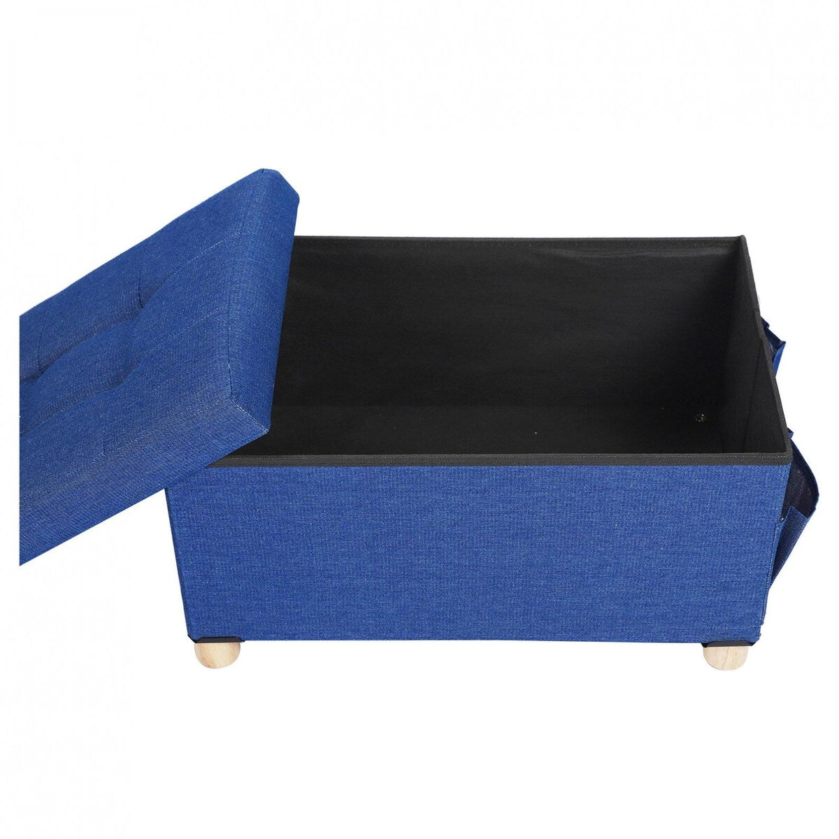 Large Folding Storage Bench Organizer With Wooden Stool Legs For Home,Bedroom