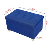 Large Folding Storage Bench Organizer With Wooden Stool Legs For Home,Bedroom