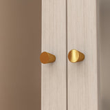 Large Glass Combination Cabinet: Contemporary Storage Closet Armoires