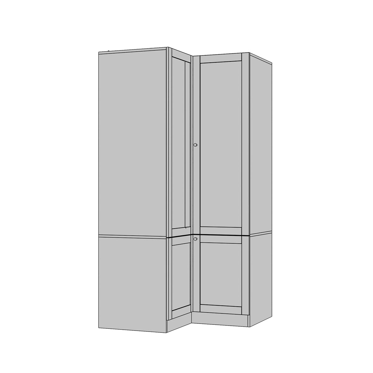 Large Glass Combination Cabinet: Contemporary Storage Closet Armoires