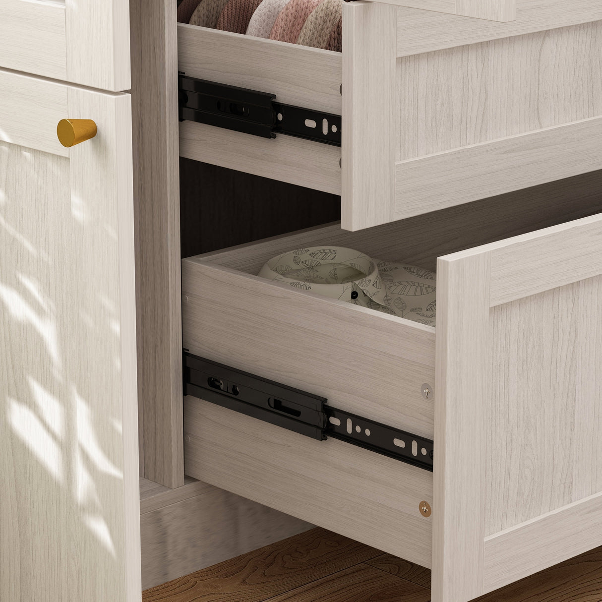 Large Glass Combination Cabinet: Contemporary Storage Closet Armoires