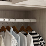 Large Glass Combination Cabinet: Contemporary Storage Closet Armoires