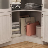 Large Glass Combination Cabinet: Contemporary Storage Closet Armoires
